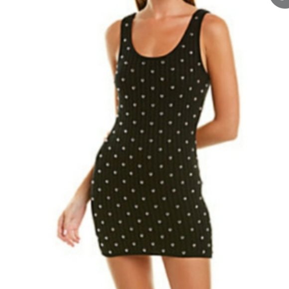 NBD Willow Black Studded Sleeveless Dress - Picture 1 of 6